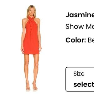 Show me your mumu jasmine halter tie dress size L